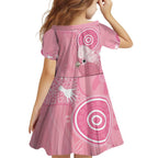 Australia Breast Cancer Awareness Family Matching Short Sleeve Bodycon Dress and Hawaiian Shirt Galah Faith Hope Love Pink Month - Aussie Hoodie