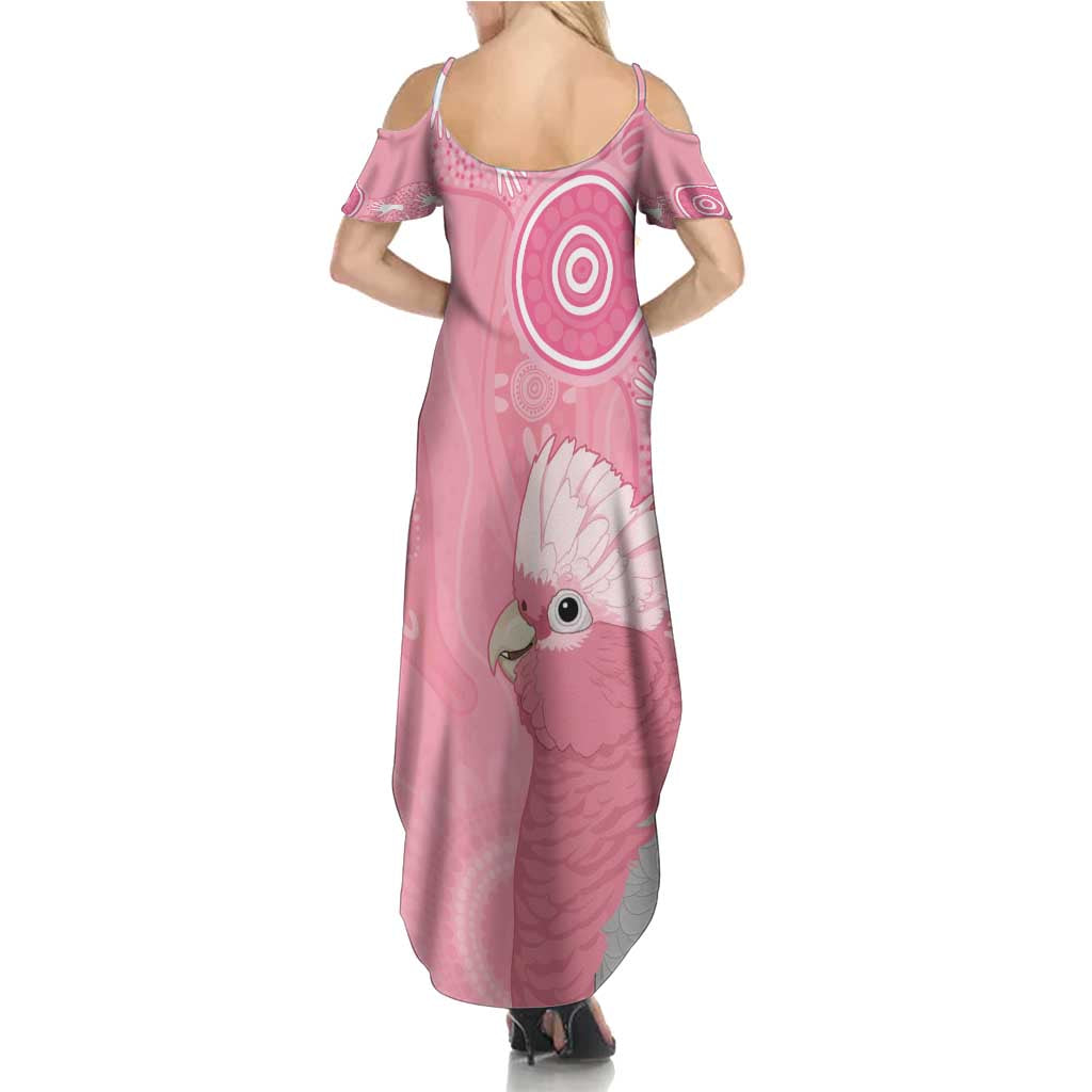 Australia Breast Cancer Awareness Family Matching Summer Maxi Dress and Hawaiian Shirt Galah Faith Hope Love Pink Month - Aussie Hoodie