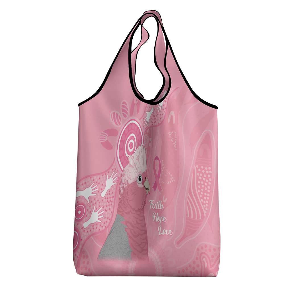 Australia Breast Cancer Awareness Grocery Bag Galah Faith Hope Love Pink Month - Aussie Hoodie