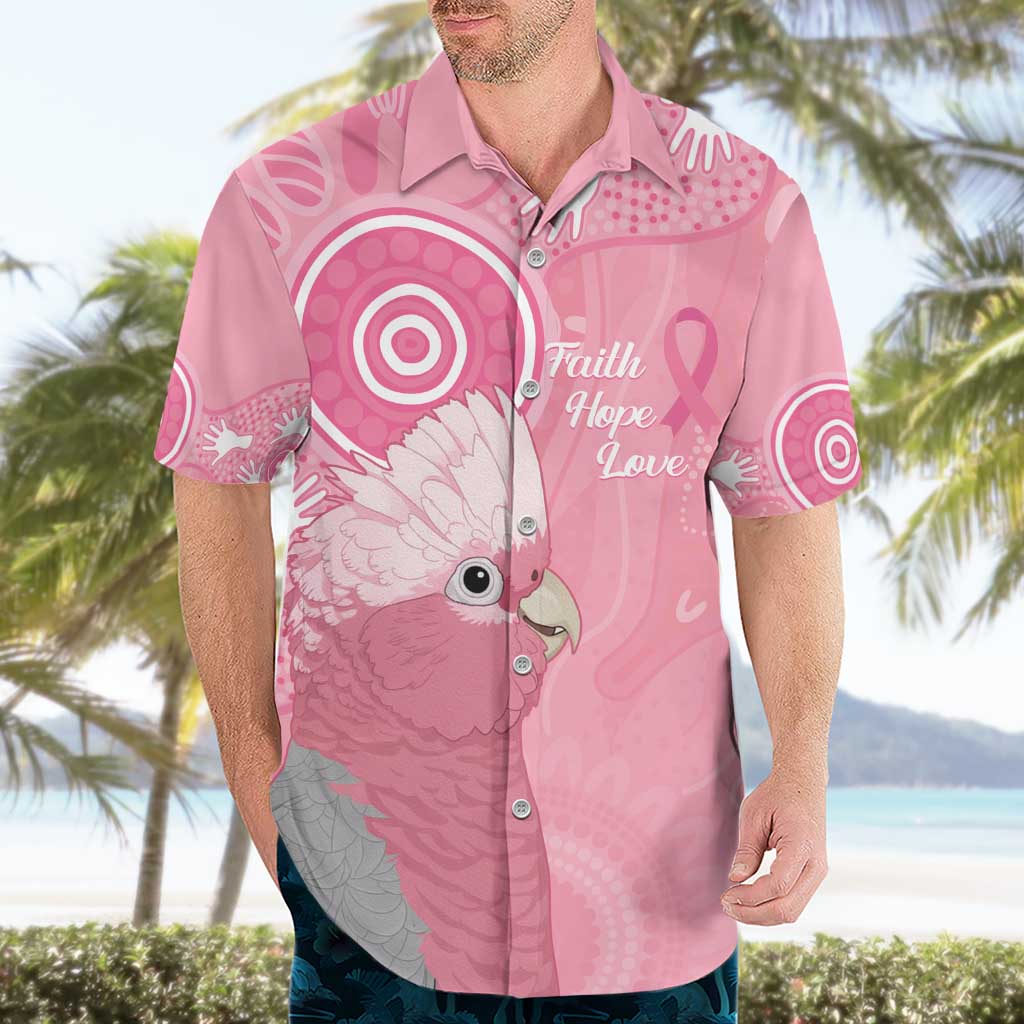 Australia Breast Cancer Awareness Hawaiian Shirt Galah Faith Hope Love Pink Month - Aussie Hoodie