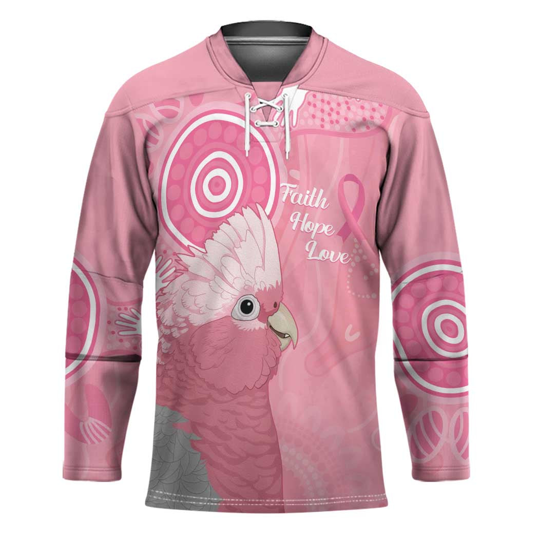 Australia Breast Cancer Awareness Hockey Jersey Galah Faith Hope Love Pink Month - Aussie Hoodie