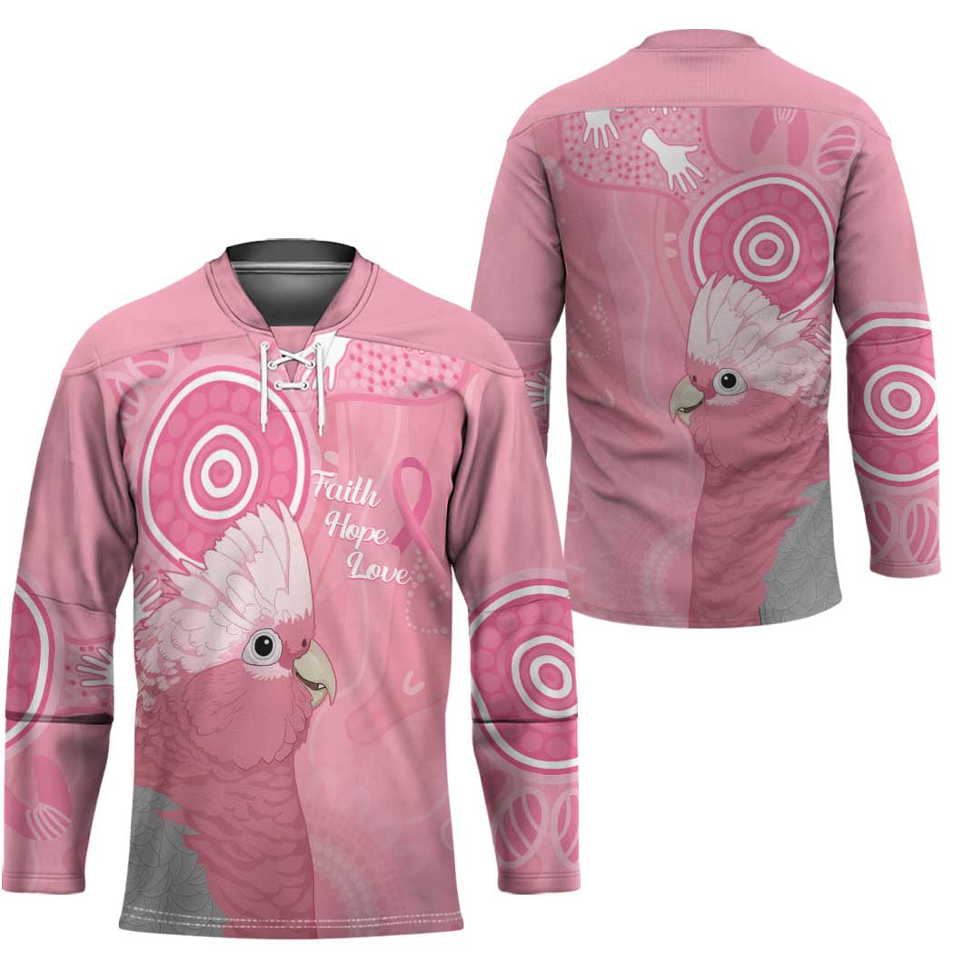 Australia Breast Cancer Awareness Hockey Jersey Galah Faith Hope Love Pink Month - Aussie Hoodie