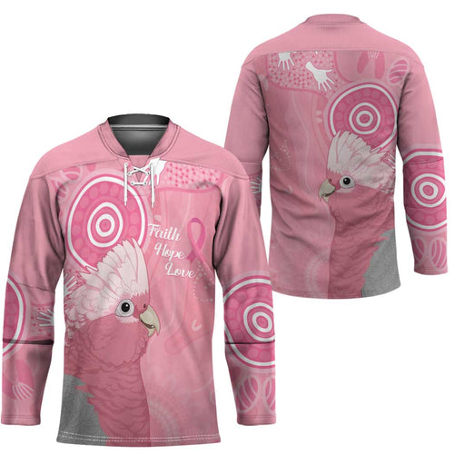 Australia Breast Cancer Awareness Hockey Jersey Galah Faith Hope Love Pink Month - Aussie Hoodie