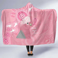Australia Breast Cancer Awareness Hooded Blanket Galah Faith Hope Love Pink Month - Aussie Hoodie
