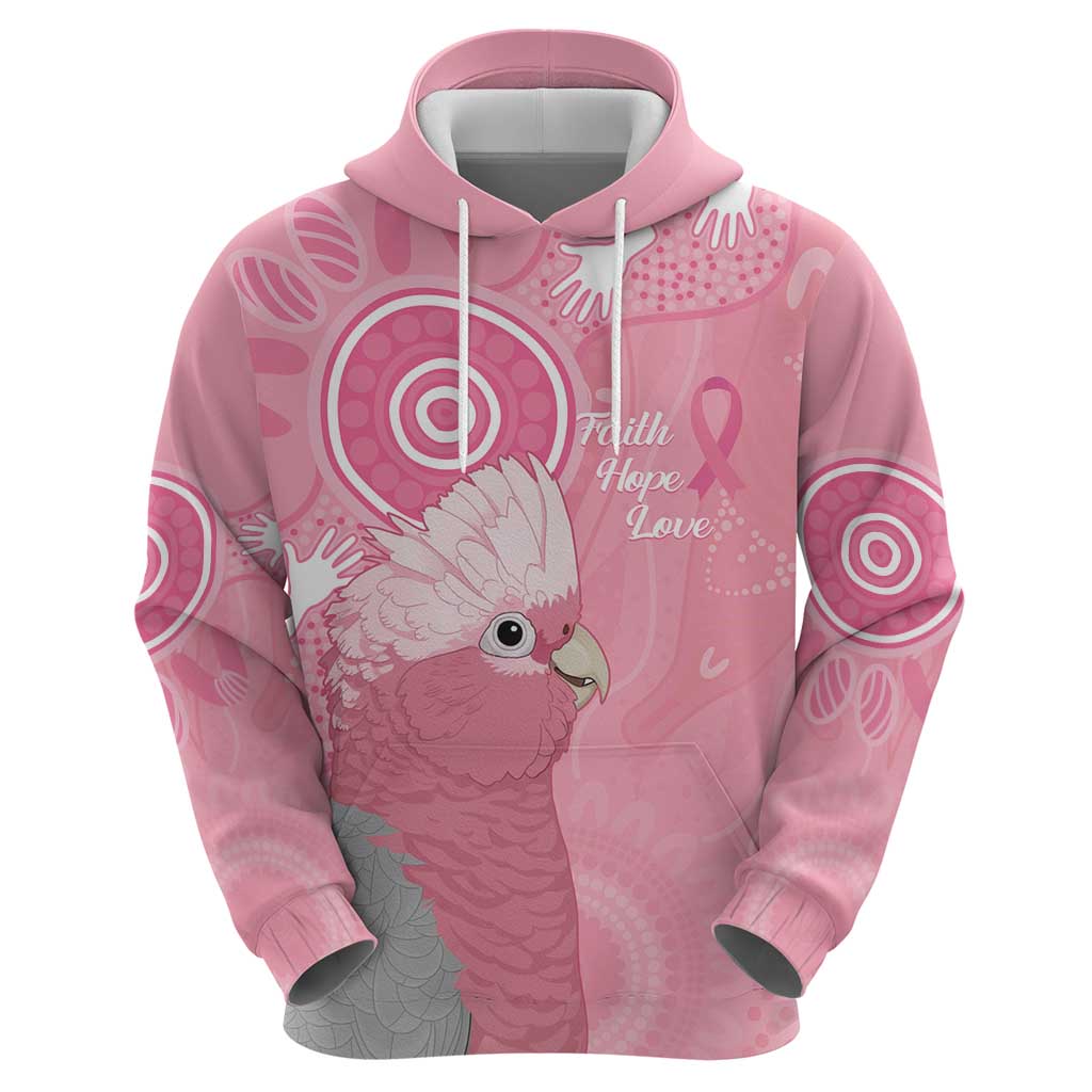 Australia Breast Cancer Awareness Hoodie Galah Faith Hope Love Pink Month - Aussie Hoodie