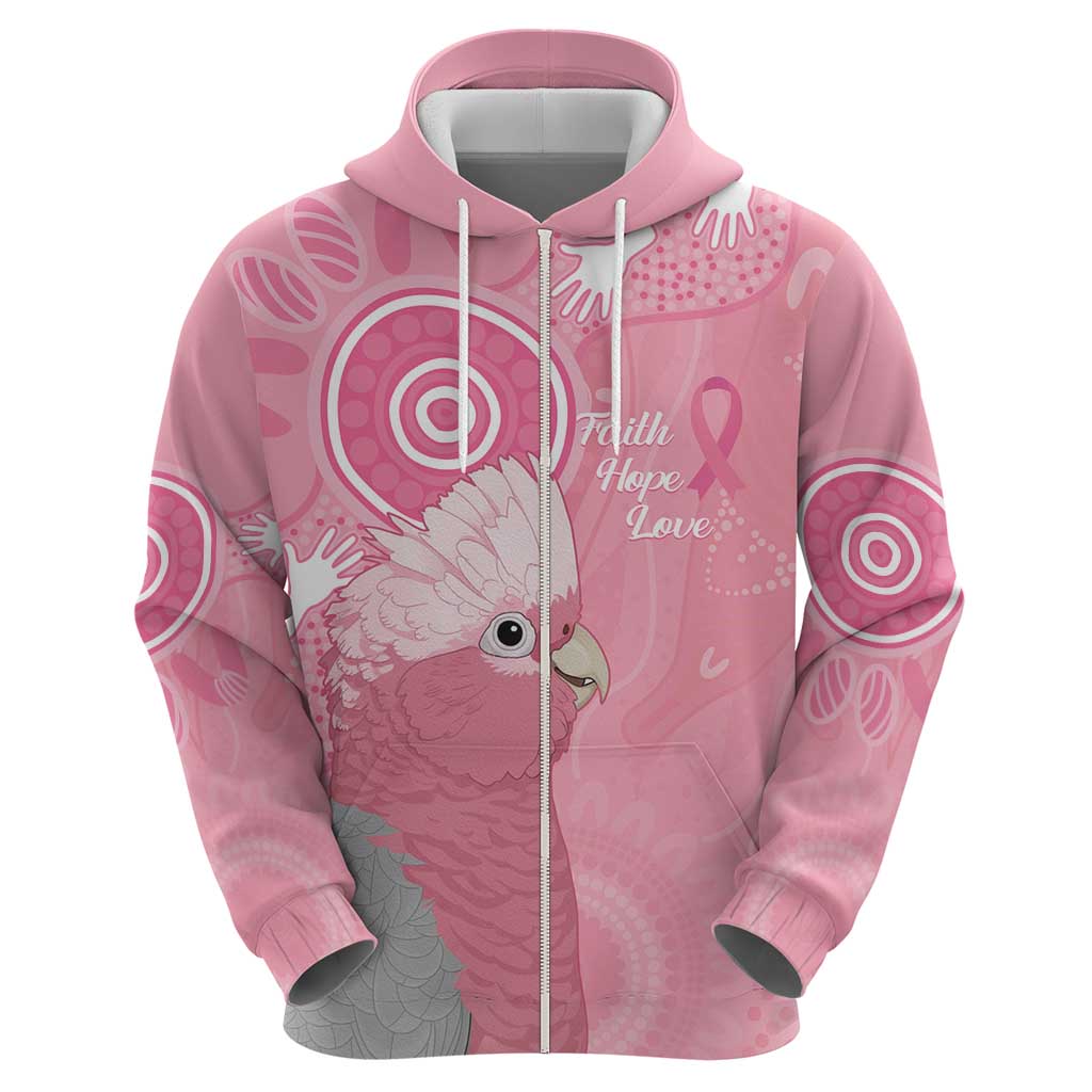 Australia Breast Cancer Awareness Hoodie Galah Faith Hope Love Pink Month - Aussie Hoodie