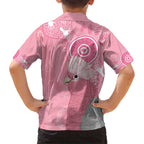 Australia Breast Cancer Awareness Kid Hawaiian Shirt Galah Faith Hope Love Pink Month - Aussie Hoodie