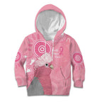 Australia Breast Cancer Awareness Kid Hoodie Galah Faith Hope Love Pink Month - Aussie Hoodie