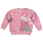 Australia Breast Cancer Awareness Kid Ugly Christmas Sweater Galah Faith Hope Love Pink Month - Aussie Hoodie