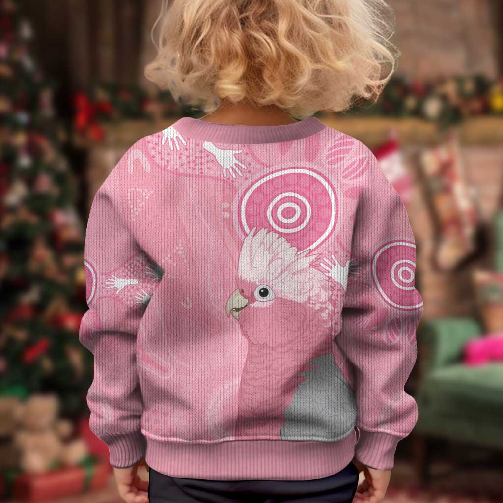 Australia Breast Cancer Awareness Kid Ugly Christmas Sweater Galah Faith Hope Love Pink Month - Aussie Hoodie