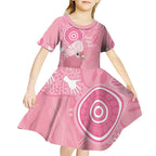 Australia Breast Cancer Awareness Kid Short Sleeve Dress Galah Faith Hope Love Pink Month - Aussie Hoodie