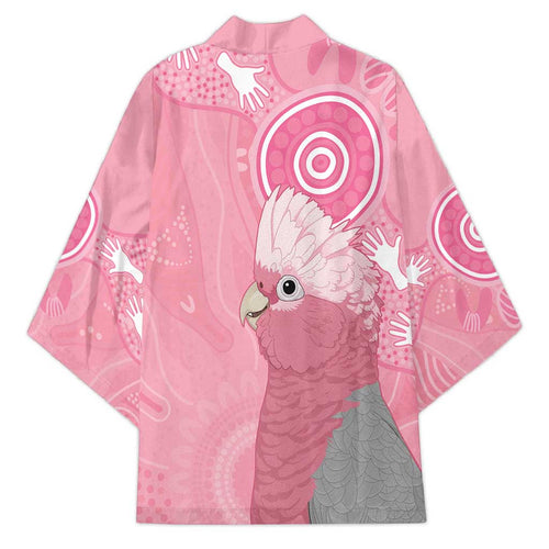 Australia Breast Cancer Awareness Kimono Galah Faith Hope Love Pink Month - Aussie Hoodie