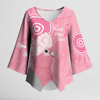 Australia Breast Cancer Awareness Kimono Sleeve Blouse Galah Faith Hope Love Pink Month - Aussie Hoodie