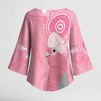 Australia Breast Cancer Awareness Kimono Sleeve Blouse Galah Faith Hope Love Pink Month - Aussie Hoodie
