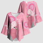 Australia Breast Cancer Awareness Kimono Sleeve Blouse Galah Faith Hope Love Pink Month - Aussie Hoodie