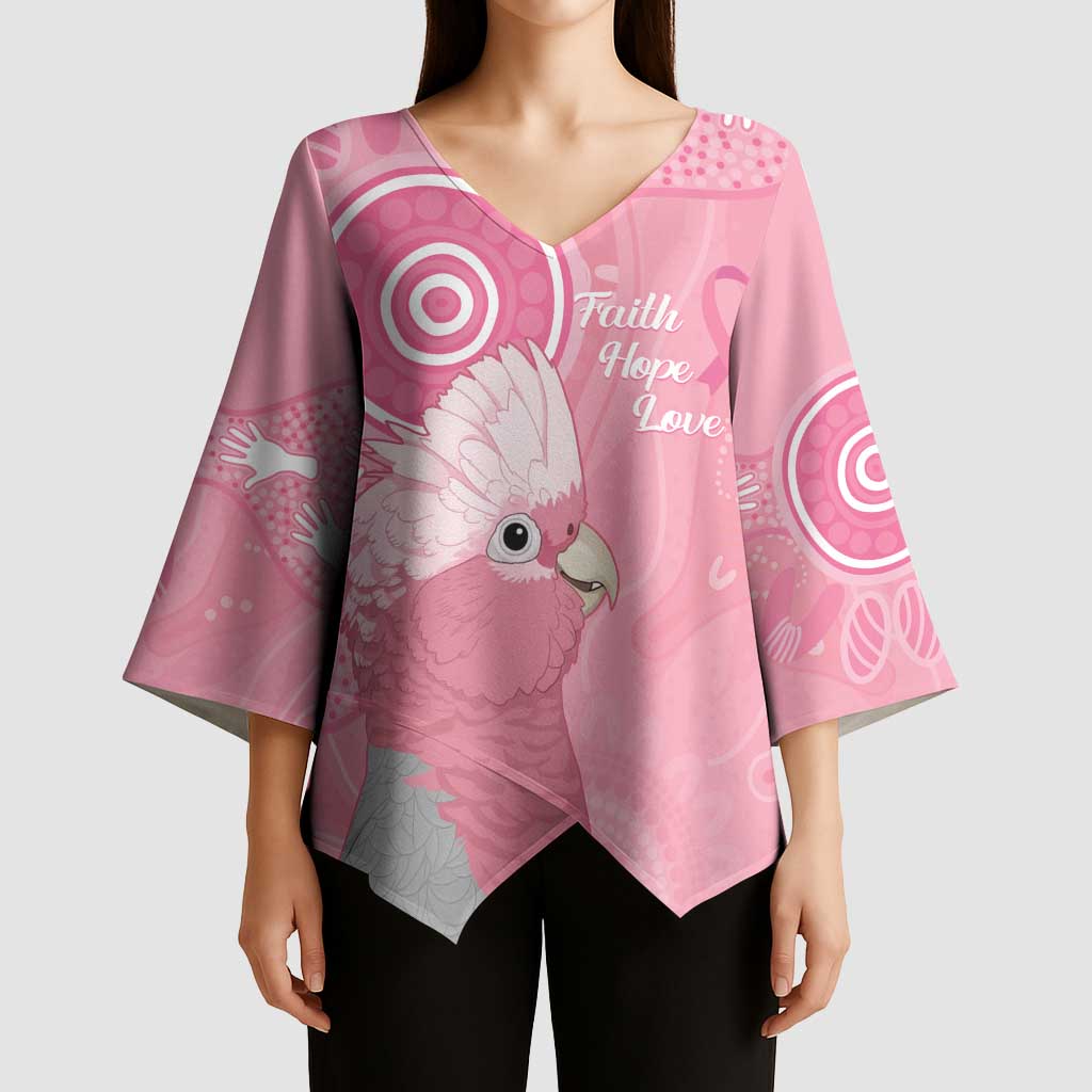 Australia Breast Cancer Awareness Kimono Sleeve Blouse Galah Faith Hope Love Pink Month - Aussie Hoodie