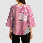Australia Breast Cancer Awareness Kimono Sleeve Blouse Galah Faith Hope Love Pink Month - Aussie Hoodie