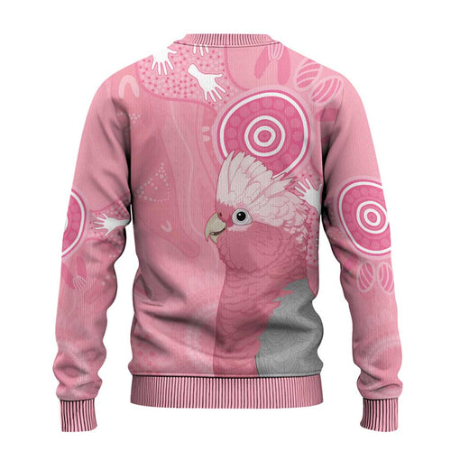Australia Breast Cancer Awareness Ugly Christmas Sweater Galah Faith Hope Love Pink Month - Aussie Hoodie