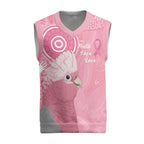 Australia Breast Cancer Awareness Christmas Knitted V-Neck Vest Galah Faith Hope Love Pink Month - Aussie Hoodie