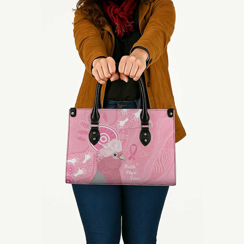 Australia Breast Cancer Awareness Leather Bag Galah Faith Hope Love Pink Month - Aussie Hoodie