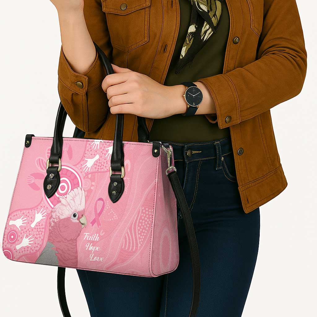 Australia Breast Cancer Awareness Leather Bag Galah Faith Hope Love Pink Month - Aussie Hoodie