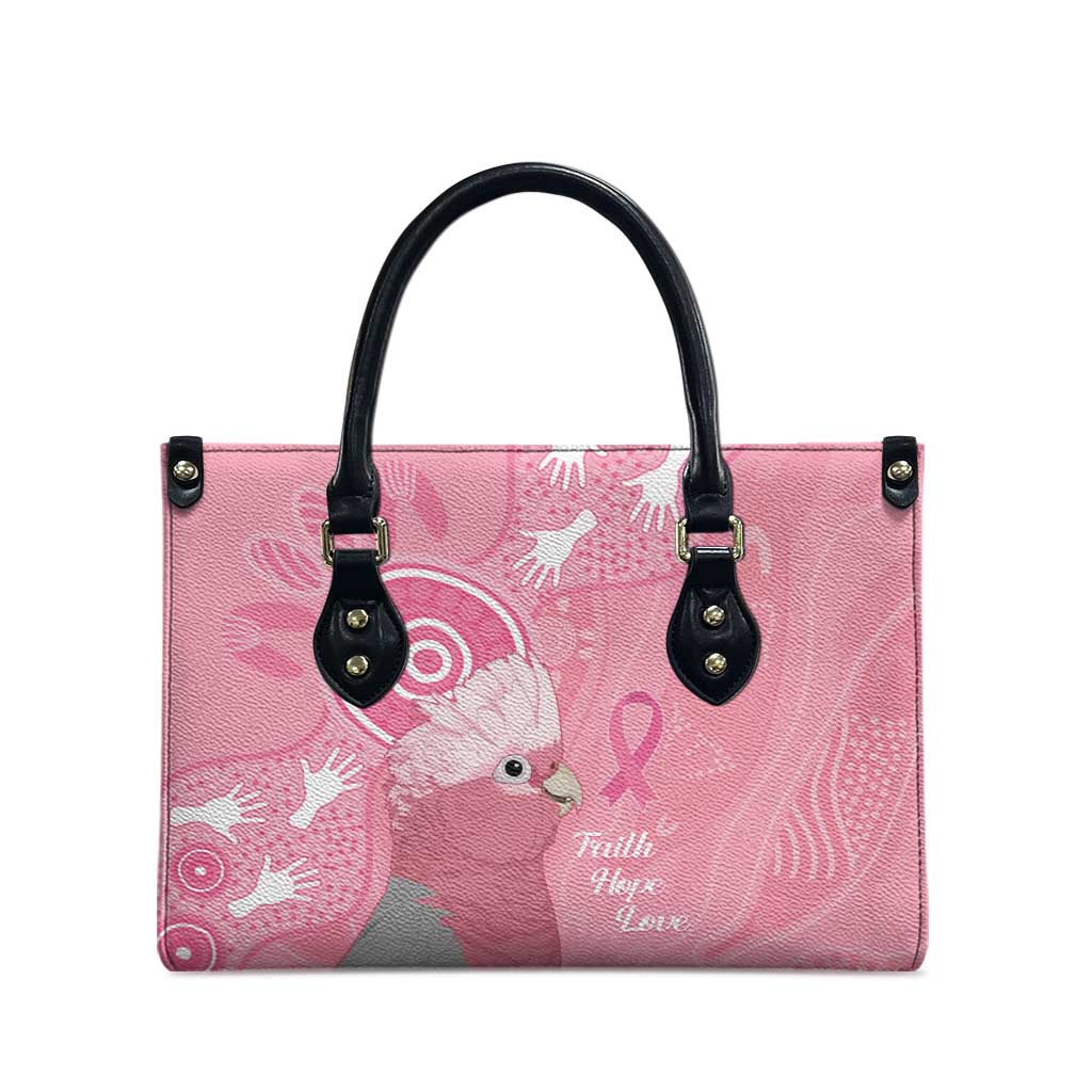 Australia Breast Cancer Awareness Leather Bag Galah Faith Hope Love Pink Month - Aussie Hoodie