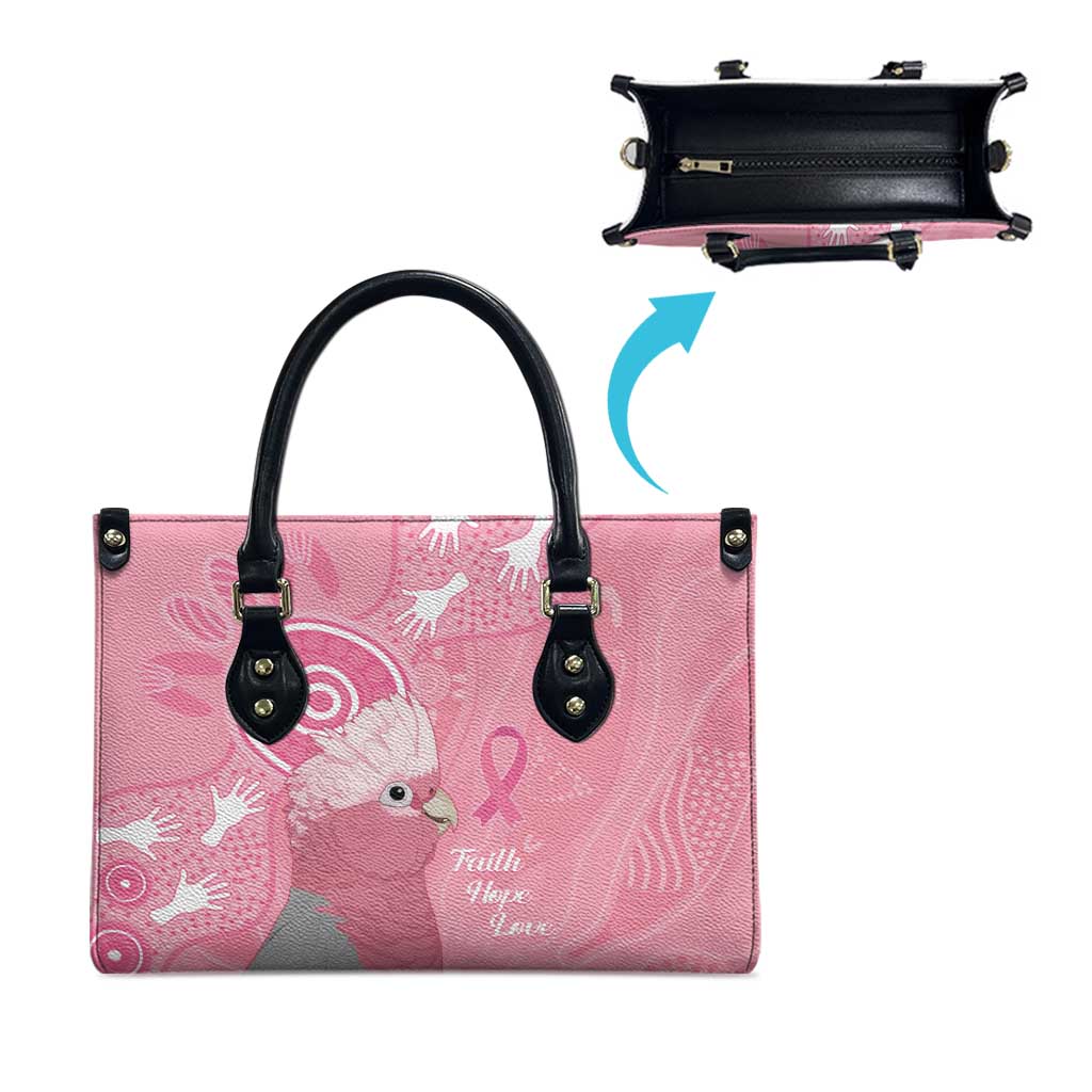 Australia Breast Cancer Awareness Leather Bag Galah Faith Hope Love Pink Month - Aussie Hoodie