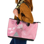 Australia Breast Cancer Awareness Leather Tote Bag Galah Faith Hope Love Pink Month - Aussie Hoodie