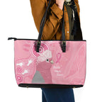 Australia Breast Cancer Awareness Leather Tote Bag Galah Faith Hope Love Pink Month - Aussie Hoodie