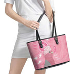 Australia Breast Cancer Awareness Leather Tote Bag Galah Faith Hope Love Pink Month - Aussie Hoodie