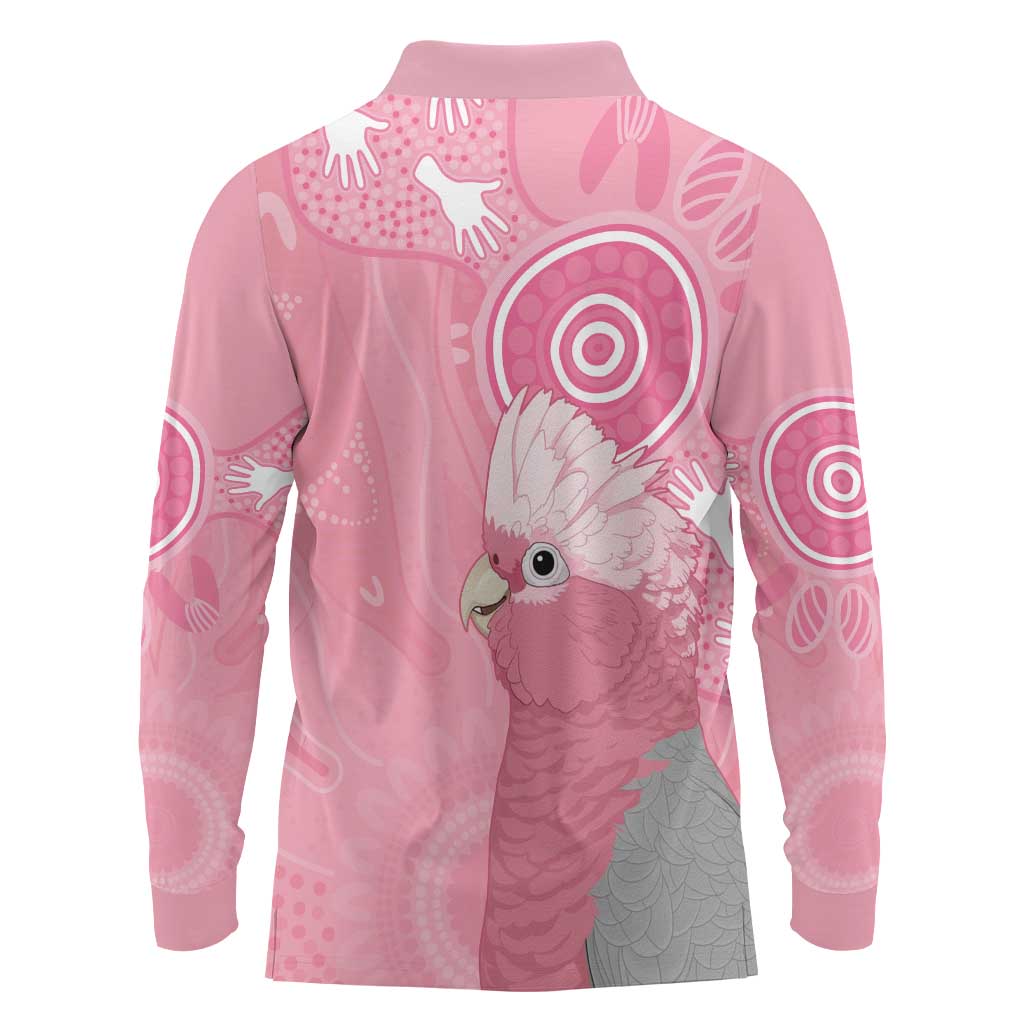 Australia Breast Cancer Awareness Long Sleeve Polo Shirt Galah Faith Hope Love Pink Month - Aussie Hoodie