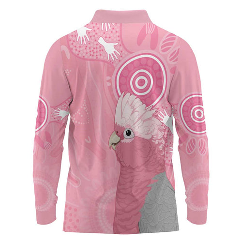 Australia Breast Cancer Awareness Long Sleeve Polo Shirt Galah Faith Hope Love Pink Month - Aussie Hoodie