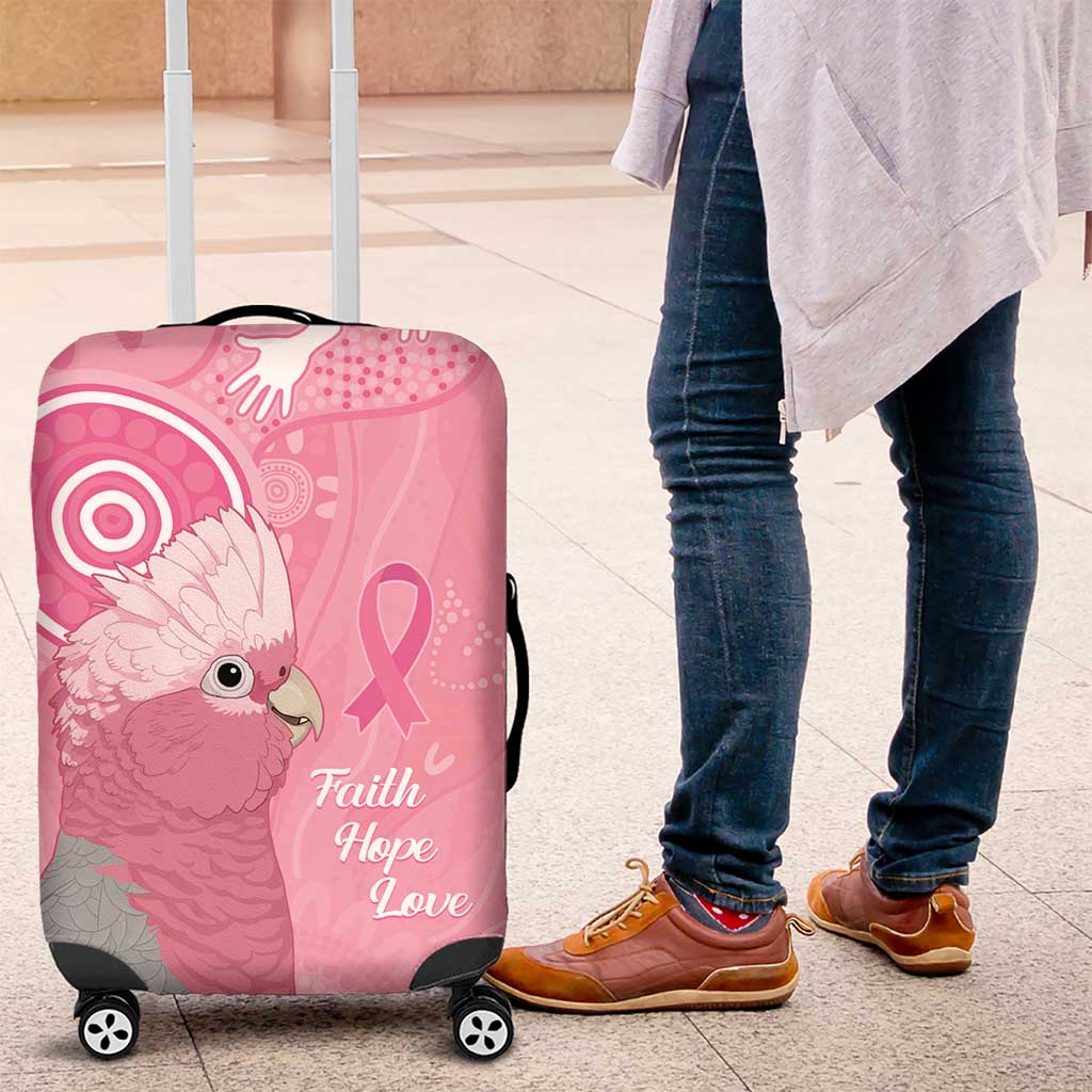 Australia Breast Cancer Awareness Luggage Cover Galah Faith Hope Love Pink Month - Aussie Hoodie