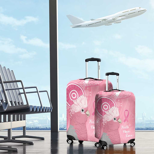 Australia Breast Cancer Awareness Luggage Cover Galah Faith Hope Love Pink Month - Aussie Hoodie