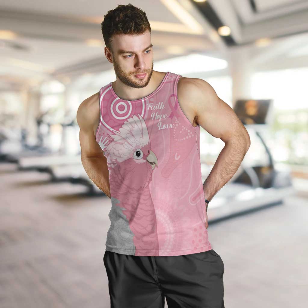 Australia Breast Cancer Awareness Men Tank Top Galah Faith Hope Love Pink Month - Aussie Hoodie