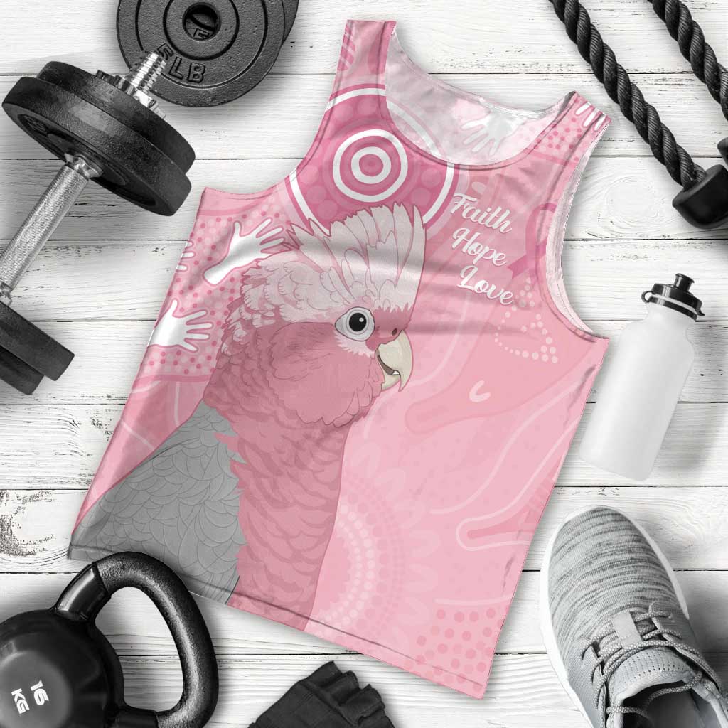 Australia Breast Cancer Awareness Men Tank Top Galah Faith Hope Love Pink Month - Aussie Hoodie