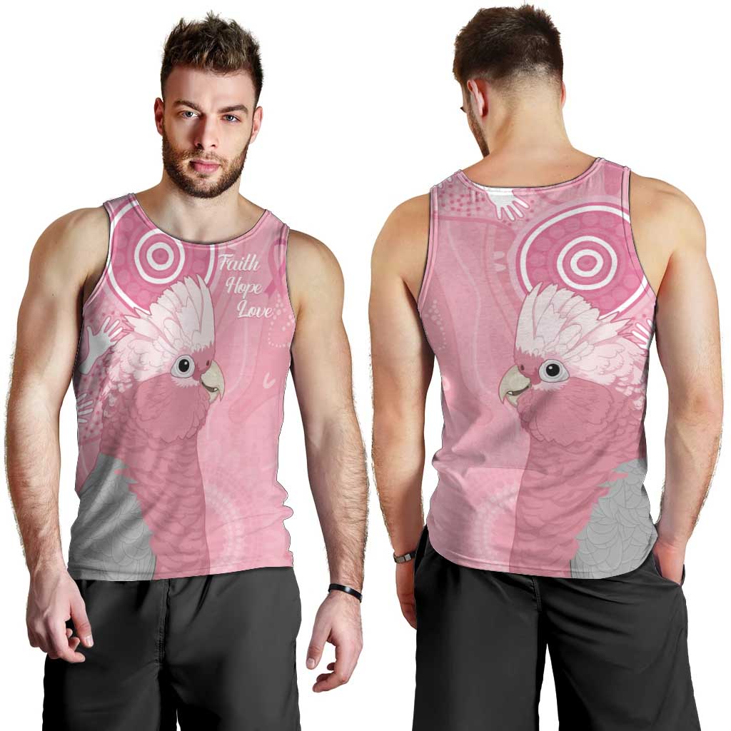 Australia Breast Cancer Awareness Men Tank Top Galah Faith Hope Love Pink Month - Aussie Hoodie