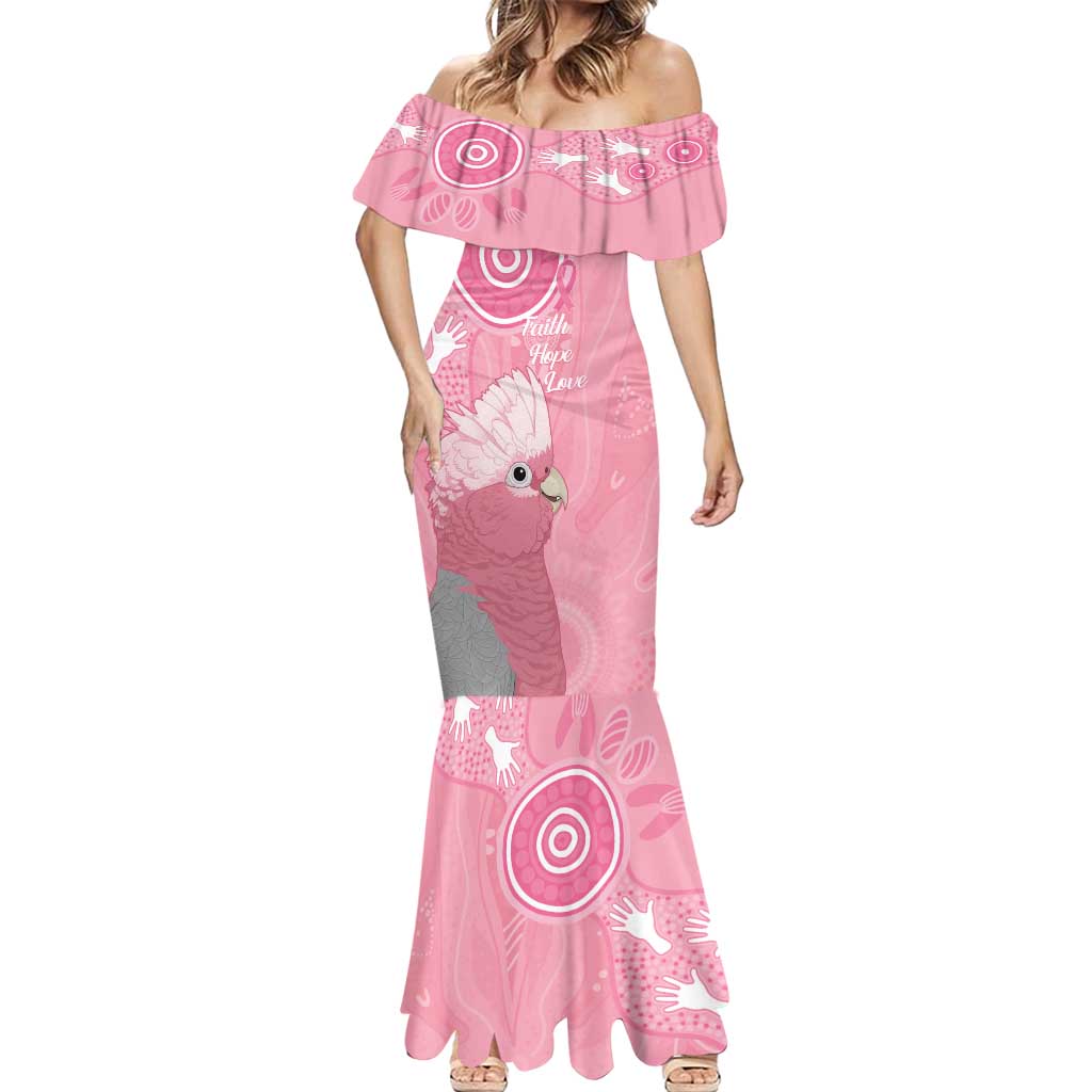 Australia Breast Cancer Awareness Mermaid Dress Galah Faith Hope Love Pink Month - Aussie Hoodie