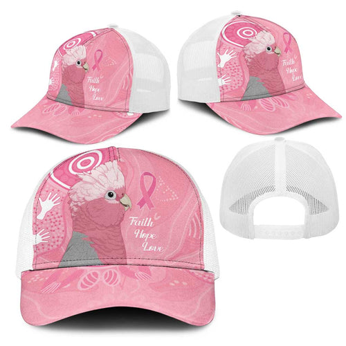 Australia Breast Cancer Awareness Mesh Trucker Cap Galah Faith Hope Love Pink Month - Aussie Hoodie