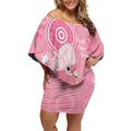 Australia Breast Cancer Awareness Off Shoulder Short Dress Galah Faith Hope Love Pink Month - Aussie Hoodie