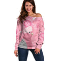 Australia Breast Cancer Awareness Off Shoulder Sweater Galah Faith Hope Love Pink Month - Aussie Hoodie