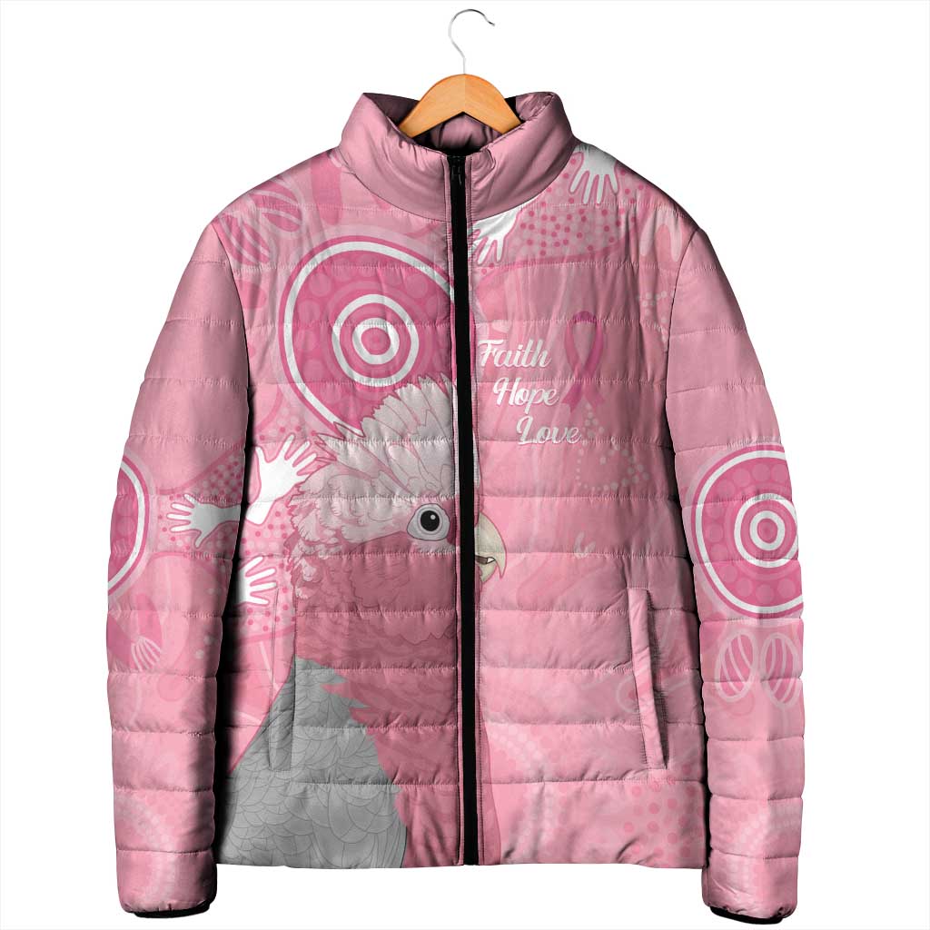 Australia Breast Cancer Awareness Padded Jacket Galah Faith Hope Love Pink Month - Aussie Hoodie