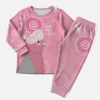 Australia Breast Cancer Awareness Christmas Pajama Set Galah Faith Hope Love Pink Month - Aussie Hoodie