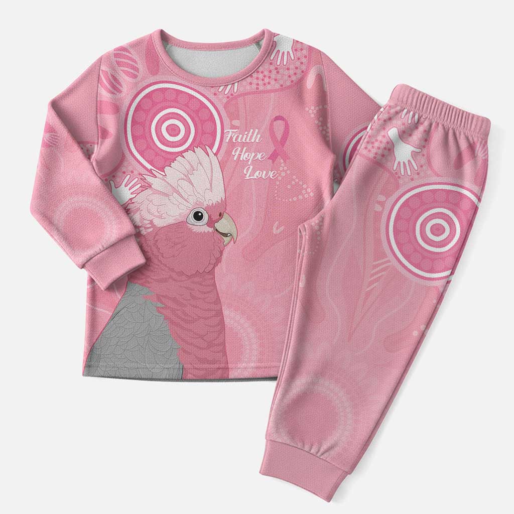 Australia Breast Cancer Awareness Christmas Pajama Set Galah Faith Hope Love Pink Month - Aussie Hoodie