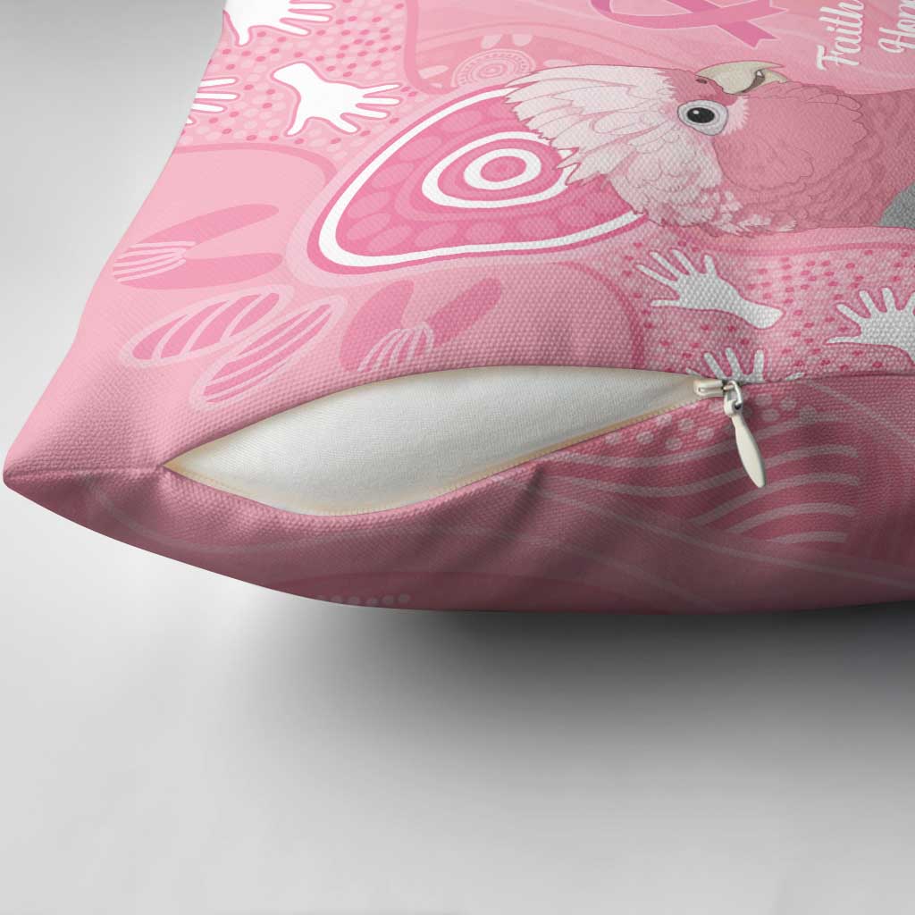 Australia Breast Cancer Awareness Pillow Cover Galah Faith Hope Love Pink Month - Aussie Hoodie