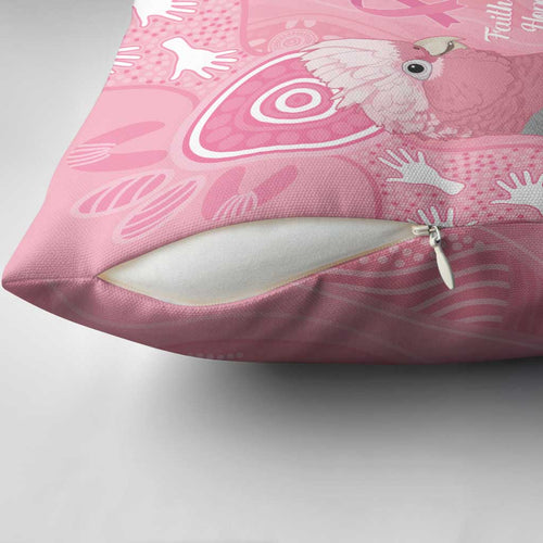 Australia Breast Cancer Awareness Pillow Cover Galah Faith Hope Love Pink Month - Aussie Hoodie