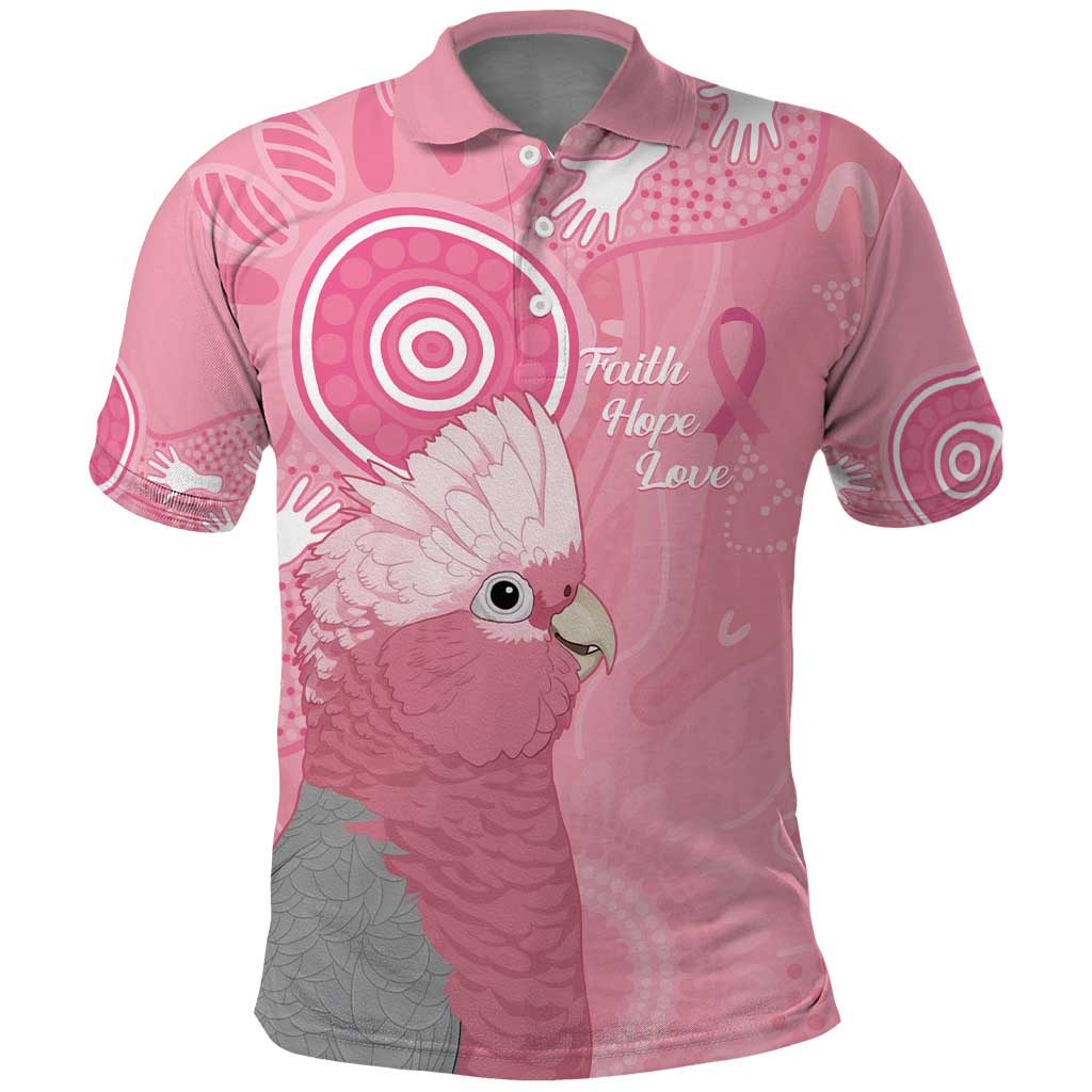 Australia Breast Cancer Awareness Polo Shirt Galah Faith Hope Love Pink Month - Aussie Hoodie