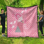 Australia Breast Cancer Awareness Quilt Galah Faith Hope Love Pink Month - Aussie Hoodie
