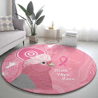 Australia Breast Cancer Awareness Round Carpet Galah Faith Hope Love Pink Month - Aussie Hoodie