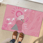 Australia Breast Cancer Awareness Rubber Doormat Galah Faith Hope Love Pink Month - Aussie Hoodie